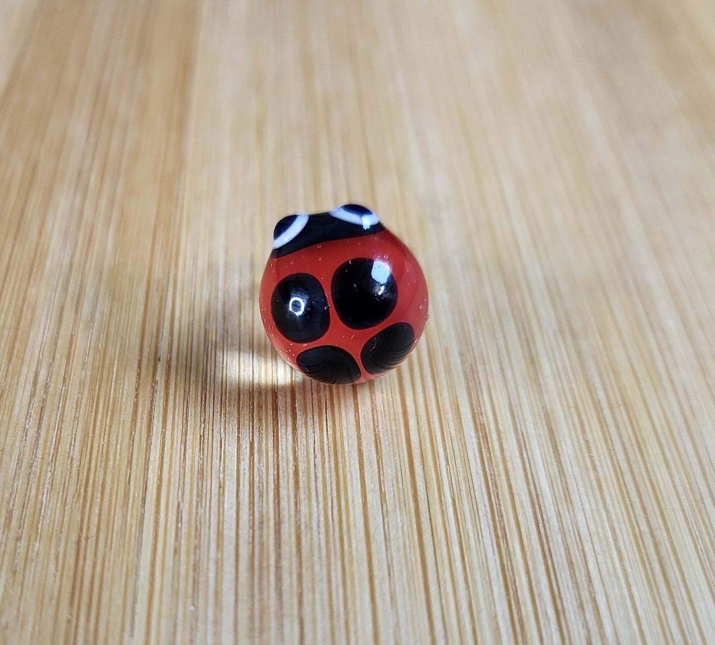 Ladybug Glass Loc Bead