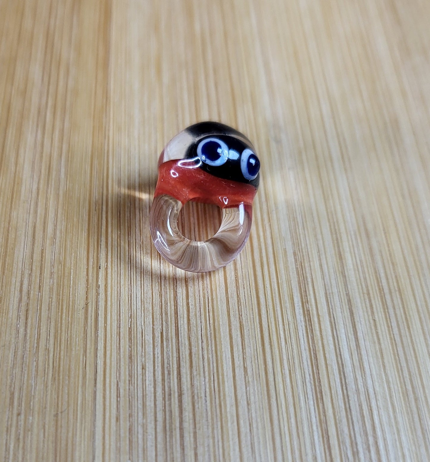 Ladybug Glass Loc Bead