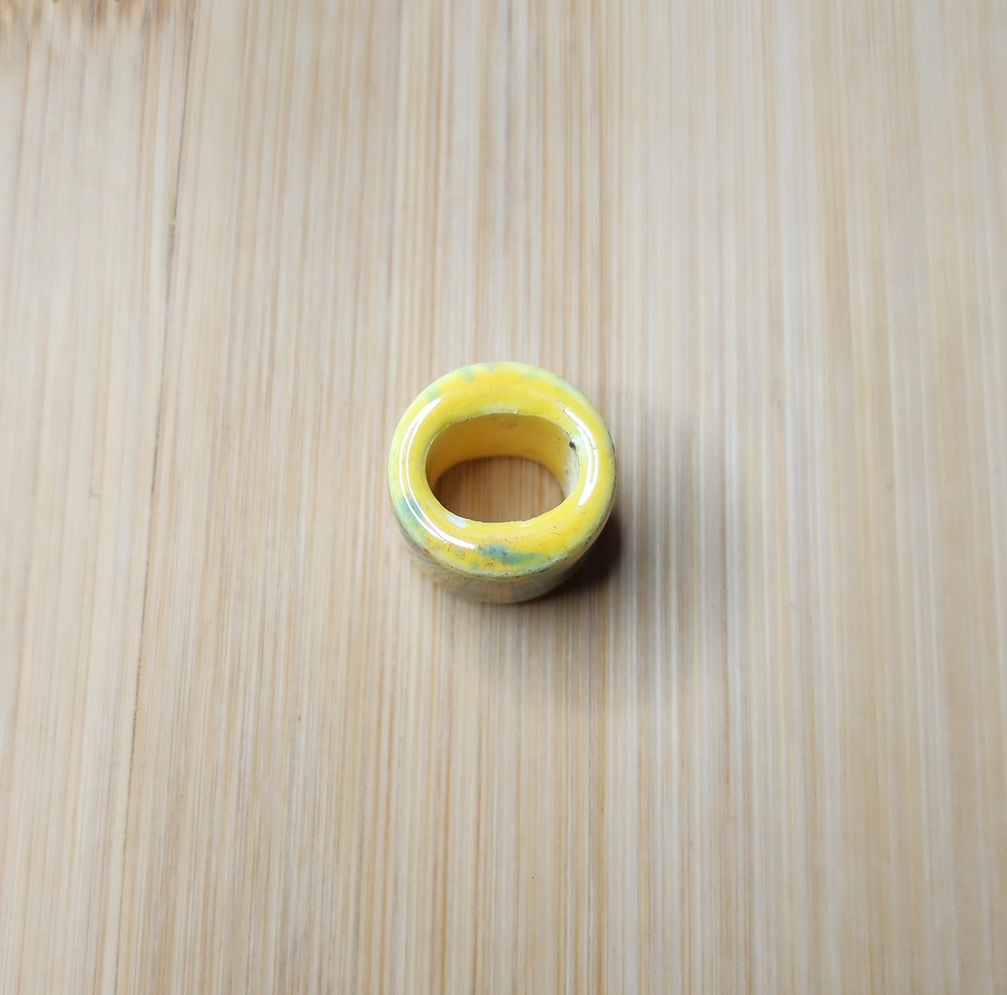 Yellow Ceramic Loc Bead