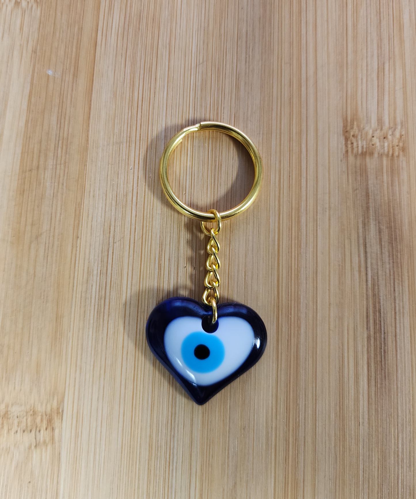 Protective Eye Heart Shape Keychain