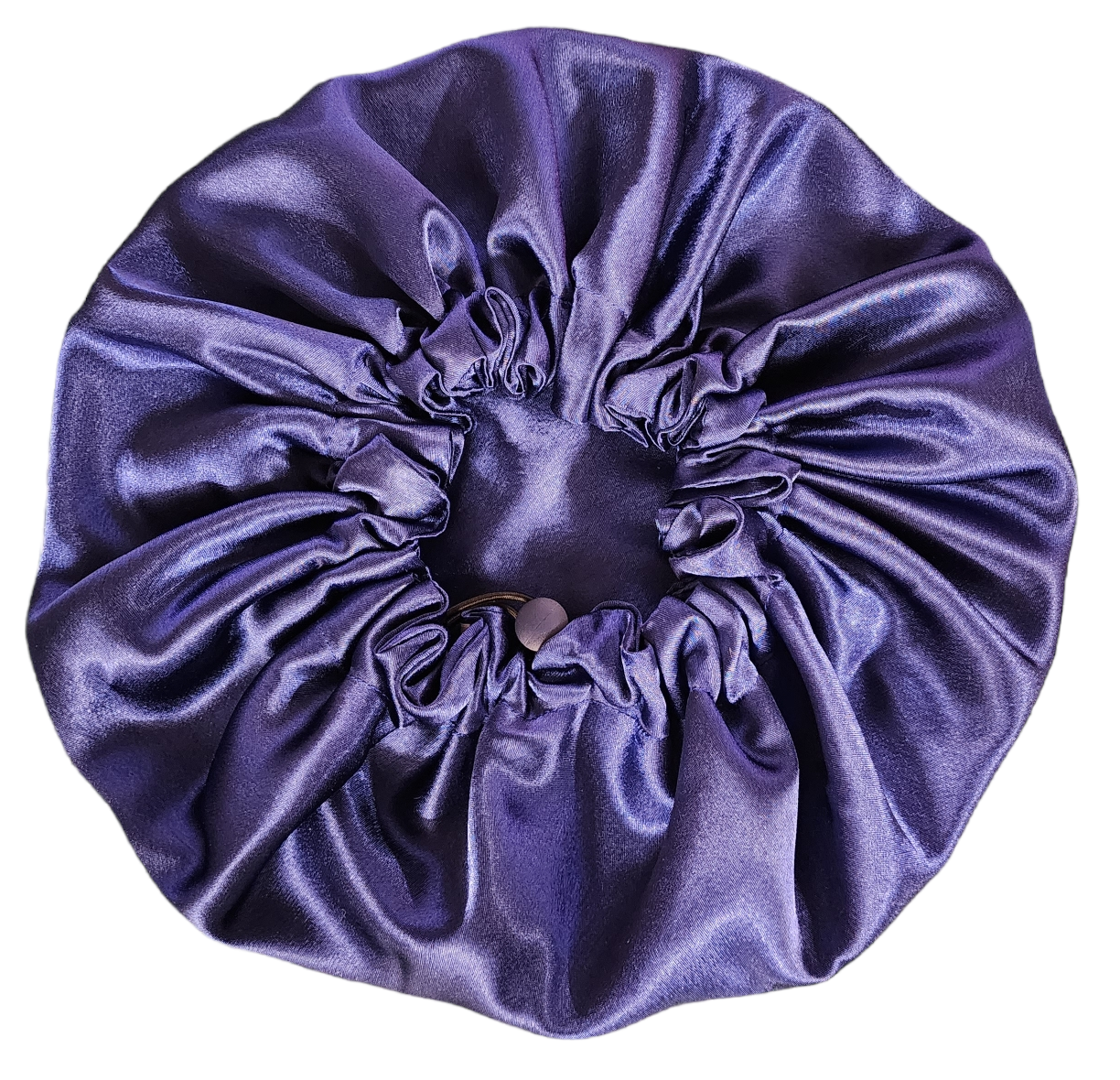 Blue and Blue Satin Bonnet