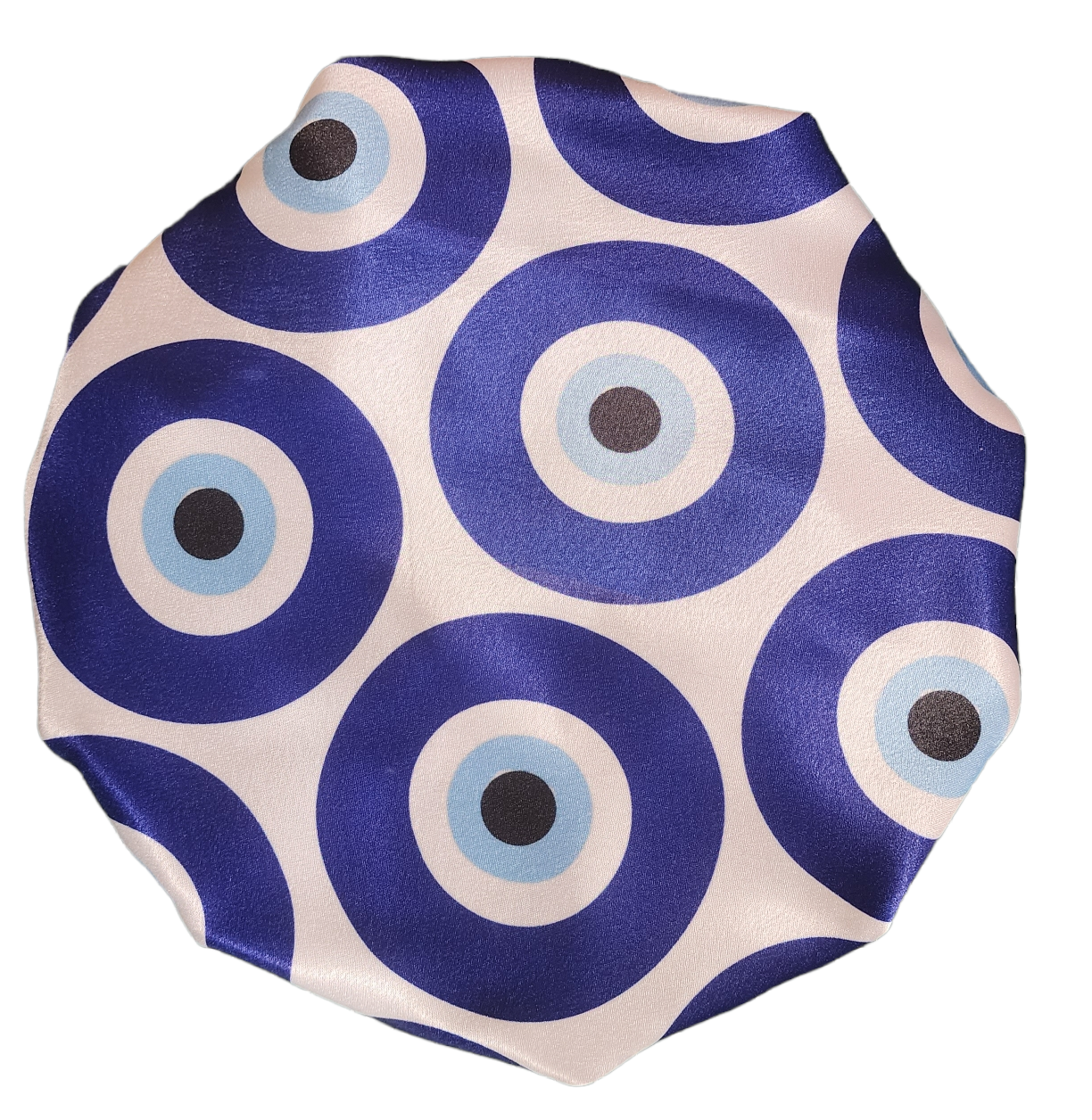 "Nazar" / "Evil Eye" Satin Reversible Bonnet