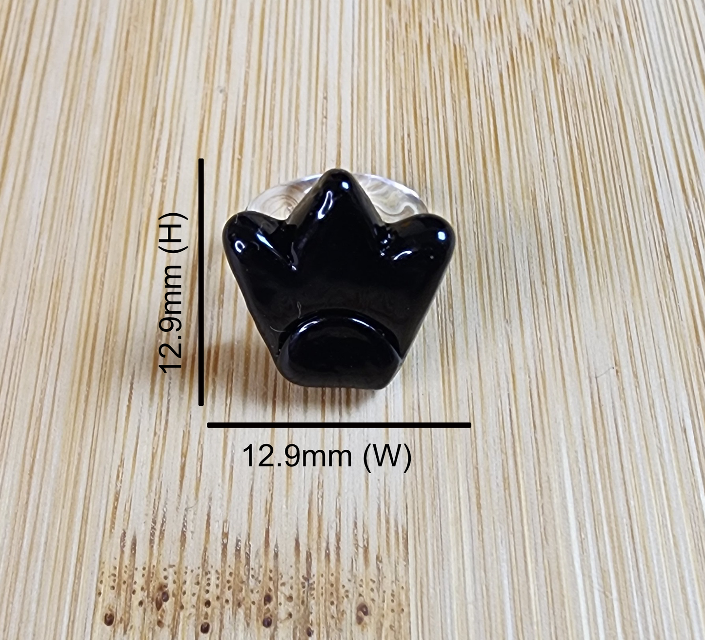 Crown Glass Loc Bead