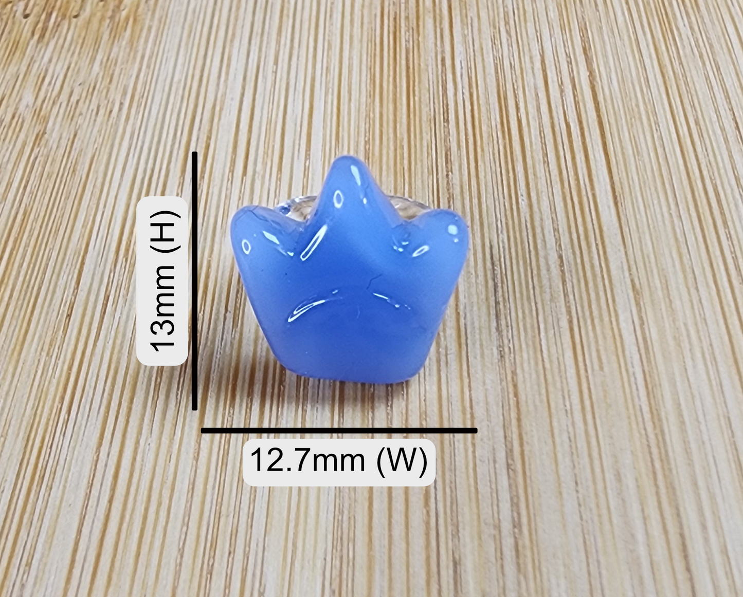 Crown Glass Loc Bead