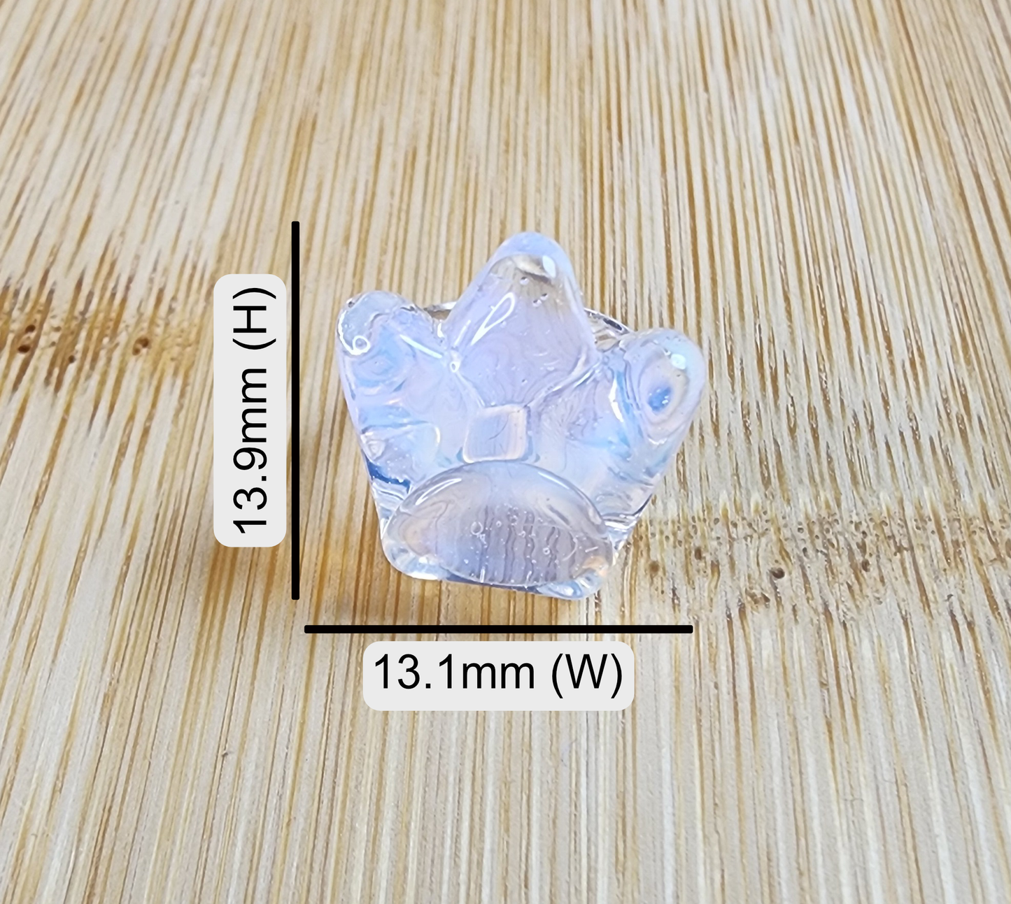 Crown Glass Loc Bead