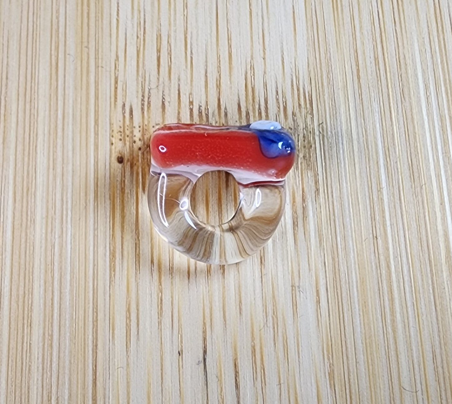 Puerto Rico Flag Glass Loc Bead