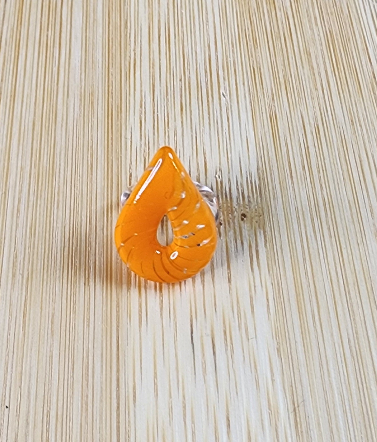 Rain Drop Glass Loc Bead