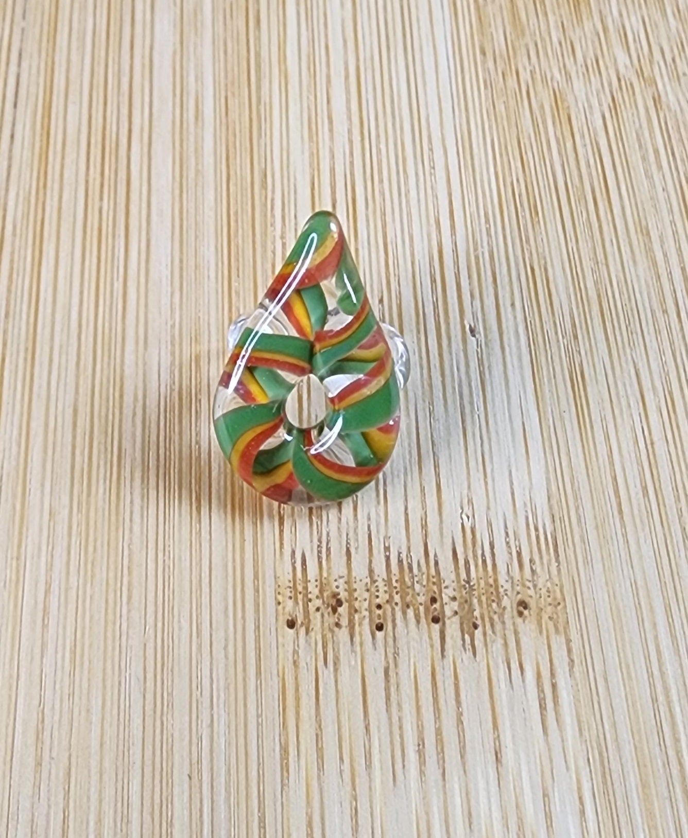 Rain Drop Glass Loc Bead