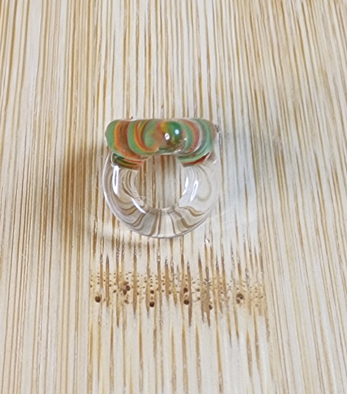 Rain Drop Glass Loc Bead