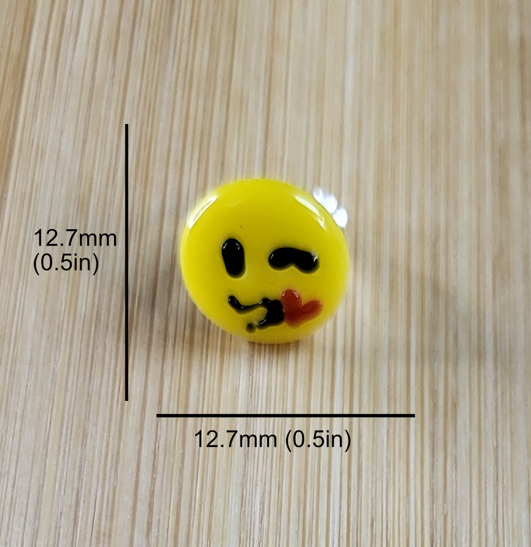 Emoji Inspired Glass Loc Bead