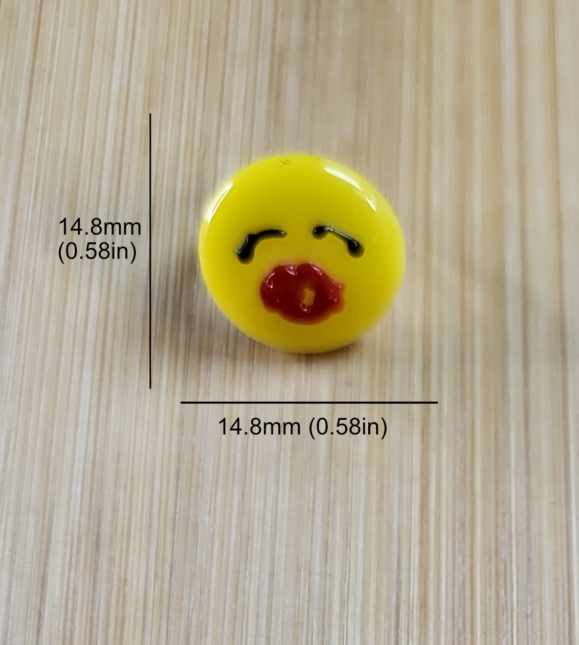 Emoji Inspired Glass Loc Bead
