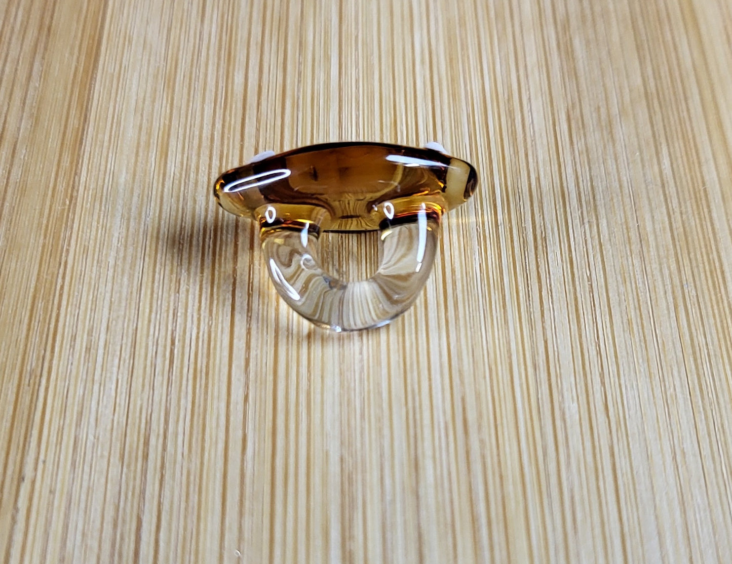 Football Glass Loc Bead