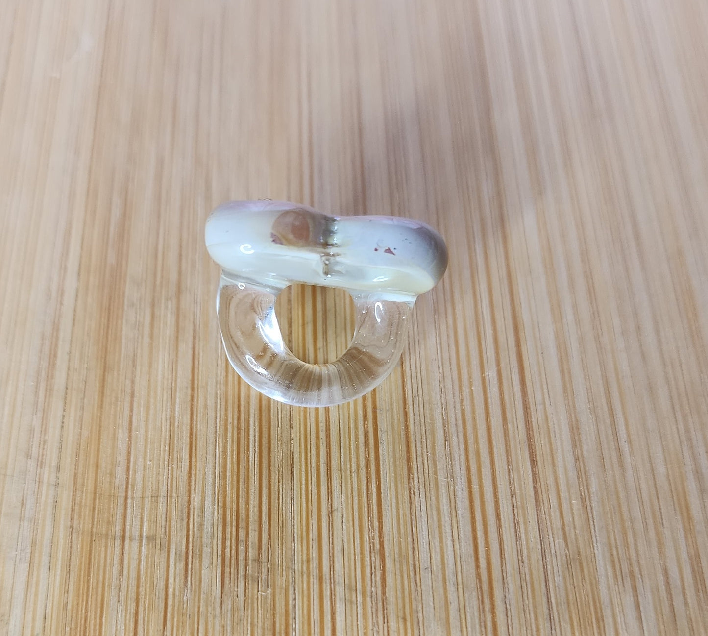Large Heart Glass Loc Bead
