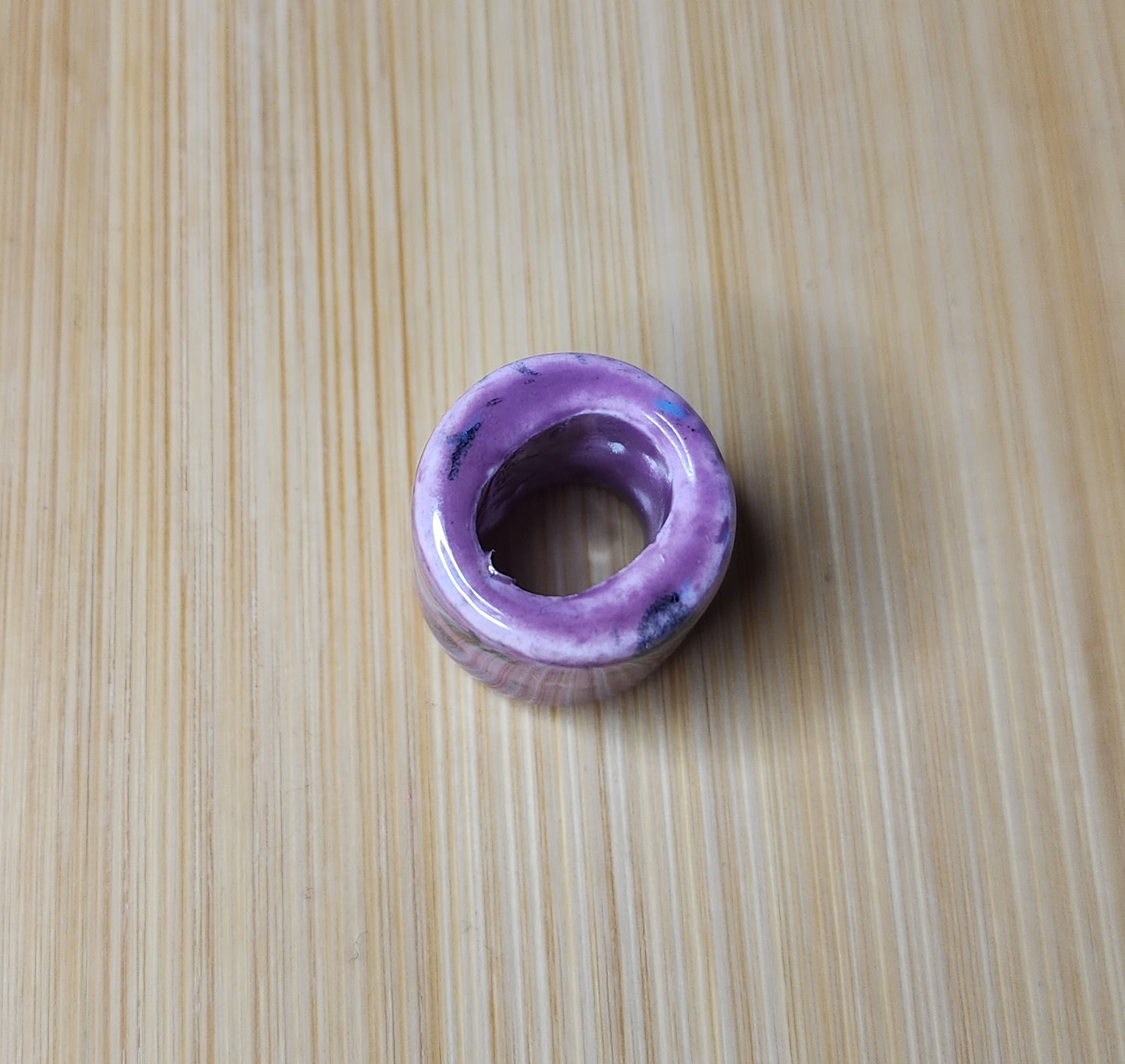 Pink Ceramic Loc Bead
