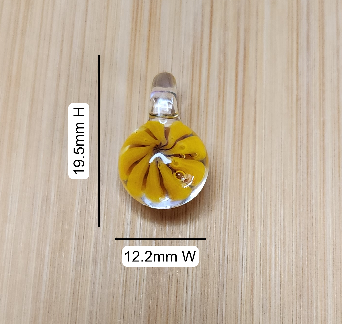 "Saniya" Glass Loc Bead
