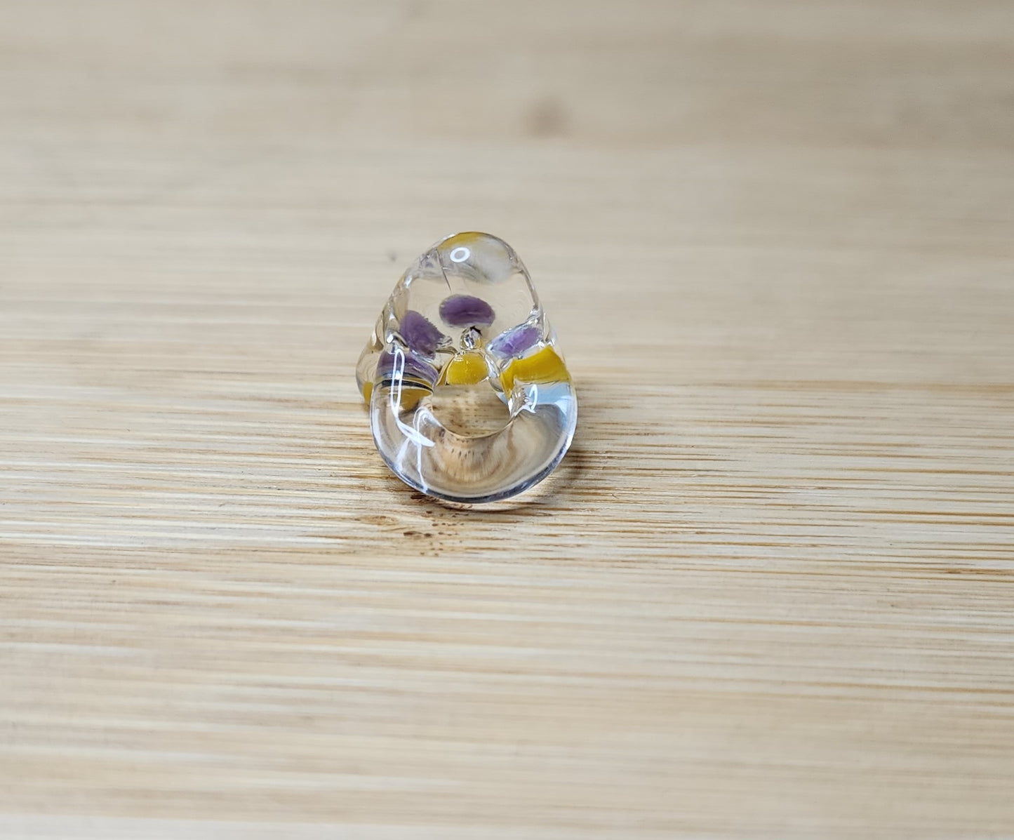 Letter "A" Glass Loc Bead