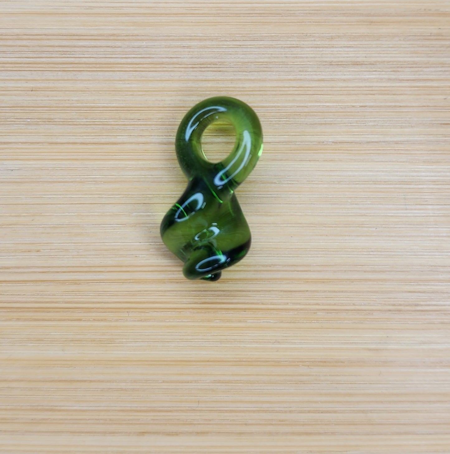 Green Twizell Glass Loc Bead