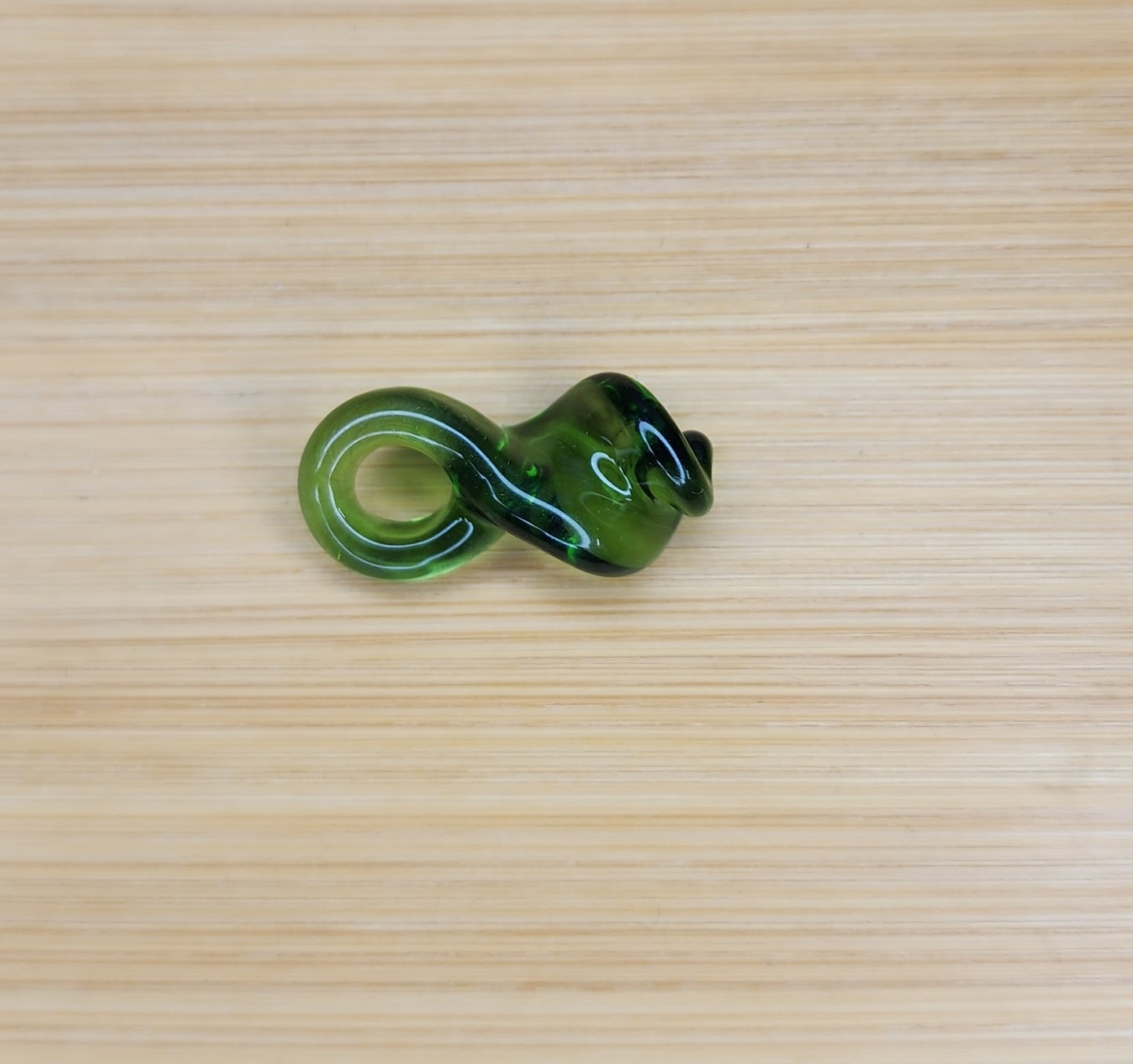 Green Twizell Glass Loc Bead