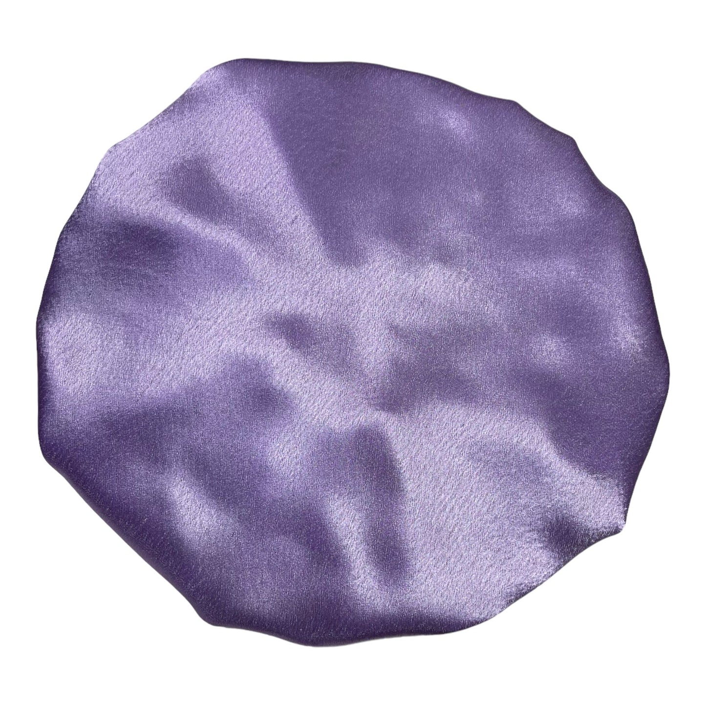 Kids "Be-YOU-tiful" White and Lilac Satin Bonnet