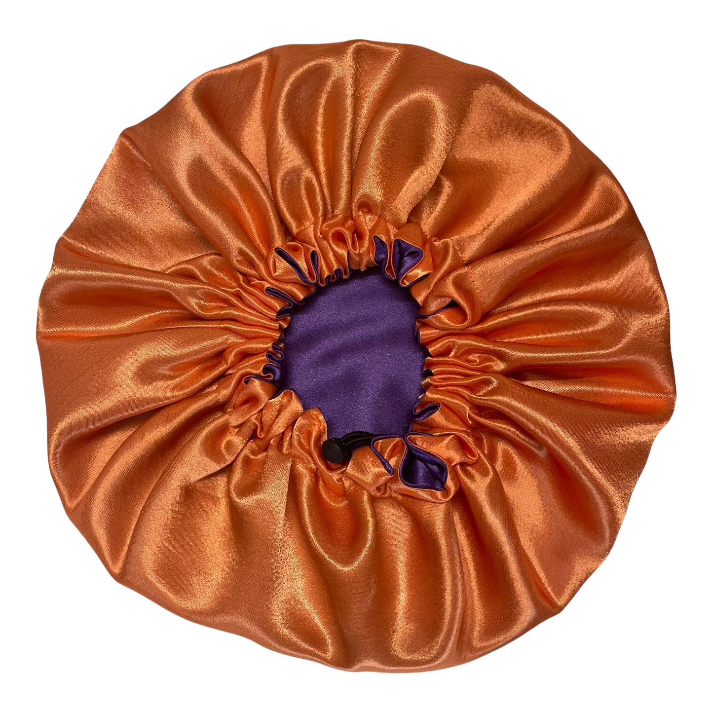 Large Purple & Orange Satin Bonnet