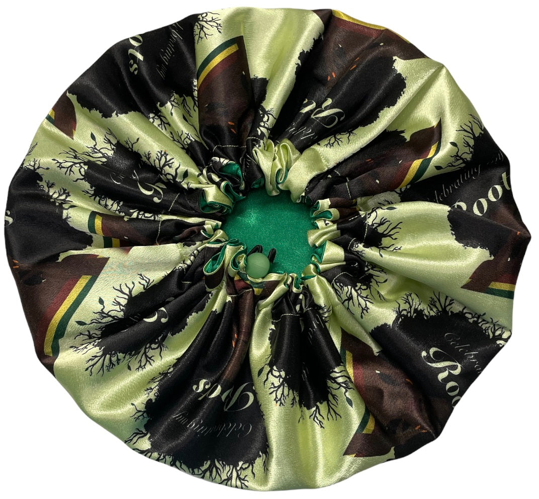 ** Celebrating My Roots Satin Bonnet